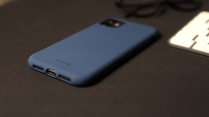 Silikónové púzdro Soft joy Apple iPhone 14 - Modré